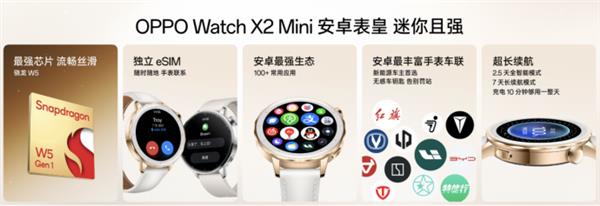 安卓表皇新品：小尺寸智能旗舰OPPOWatchX2Mini(图5)