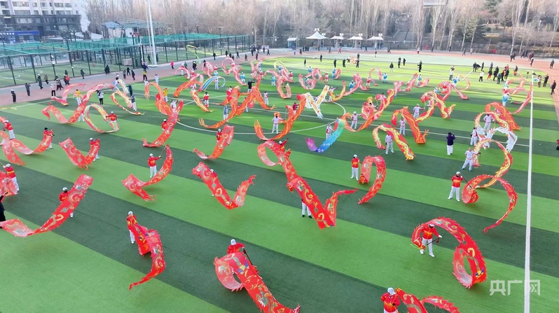 YY易游体育：青海全民健身示范引领活动：健身舞龙项目展演交流举行(图2)