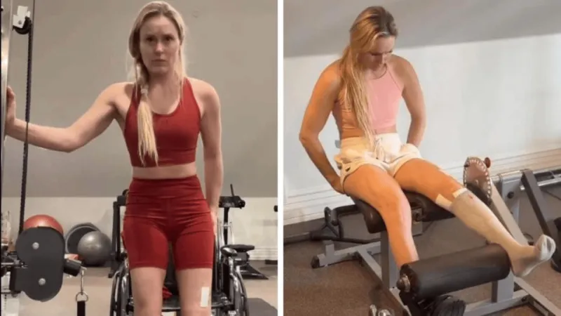 流言板]冬奥会严重受伤后不到1个月林赛-沃恩已重返健身房(图1)