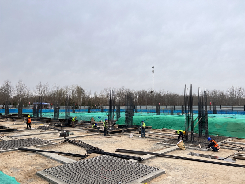 宁夏灵武市全民健身中心建设项目有序推进中(图1)